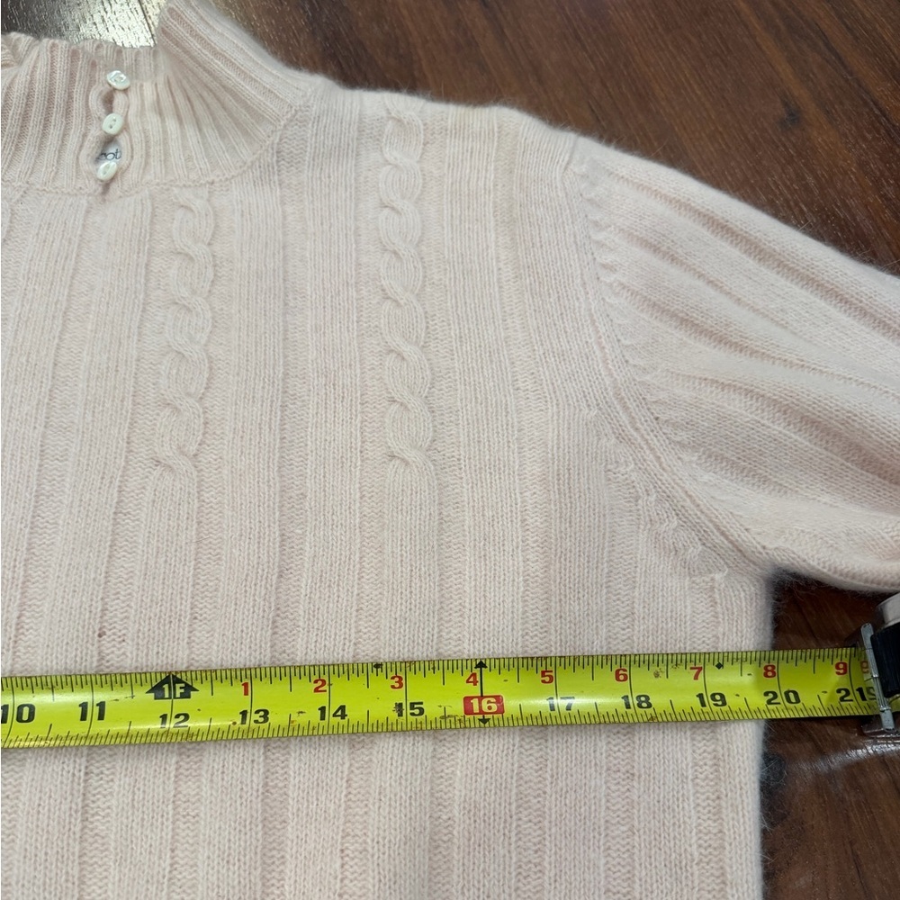 Vintage Robert Scott Ltd women's Lambswool Angora Sweater light pink Sz 36 (4-6) - Picture 6 of 9